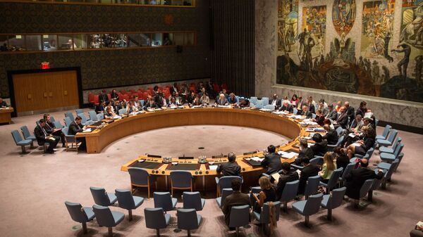 The United Nations Security Council (UNSC), meets about the ongoing Ukrainian-Russian conflict on August 28, 2014 in New York City. - Sputnik Africa
