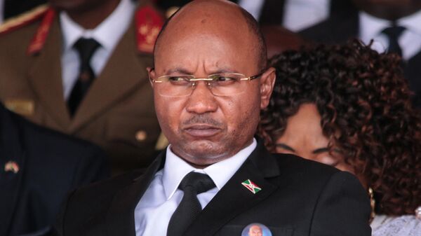 Burundi's former Prime Minister Alain-Guillaume Bunyoni attends the national funeral of late Burundi President Pierre Nkurunziza, who died at the age of 55, at the Ingoma stadium in Gitega, Burundi, on June 26, 2020.  - Sputnik Africa