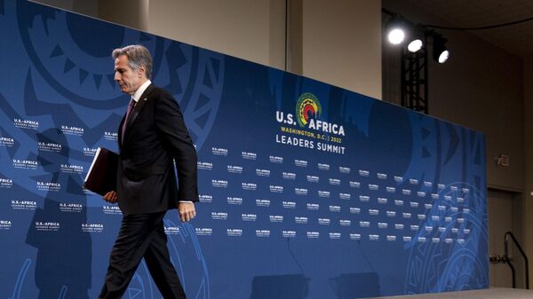 Secretary of State Antony Blinken departs a news conference at a U.S. Africa Leaders Summit at the Walter E. Washington Convention Center in Washington, Thursday, Dec. 15, 2022.  - Sputnik Africa