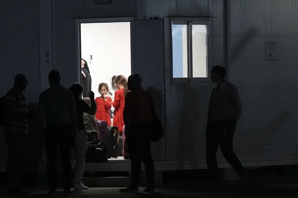 Children at Cyprus&#x27; Joint Rescue Coordination Center adjacent to the island nation&#x27;s main Larnaca airport after arriving with approximately 40 British nationals aboard. UK military transport aircraft on Tuesday 25 April 2023.  - Sputnik Africa