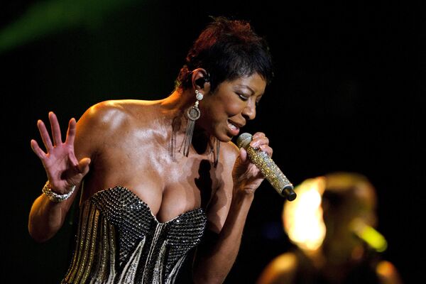 US singer Nathalie Cole performs during the 45th Montreux Jazz Festival on late July 10, 2011 in Montreux.  - Sputnik Africa
