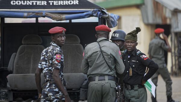 Police et unité contre-terroriste nigériane  - Sputnik Afrique