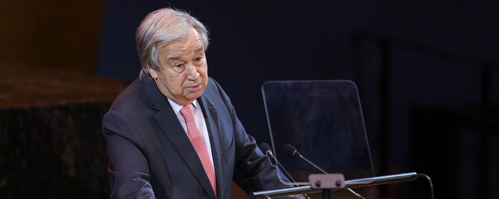 United Nations Secretary-General Antonio Guterres speaks at the start of the Transforming Education Summit at United Nations headquarters, Monday, Sept. 19, 2022. - Sputnik Africa, 1920, 22.08.2023