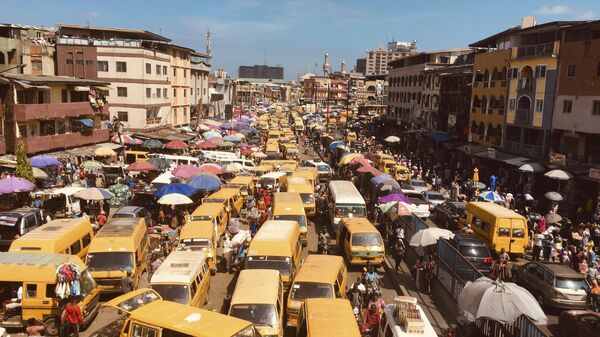 Pedestrian shop inside a market in Lagos, Nigeria, Monday June 7, 2021.  - Sputnik Africa