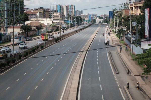A general view of the empty Thika highway after Kenyan police closed down the road to prevent the convoy of Kenya opposition leader Raila Odinga&#x27;s Azimio la Umoja coalition from reaching the city&#x27;s centre in Nairobi on May 2, 2023. - Sputnik Africa