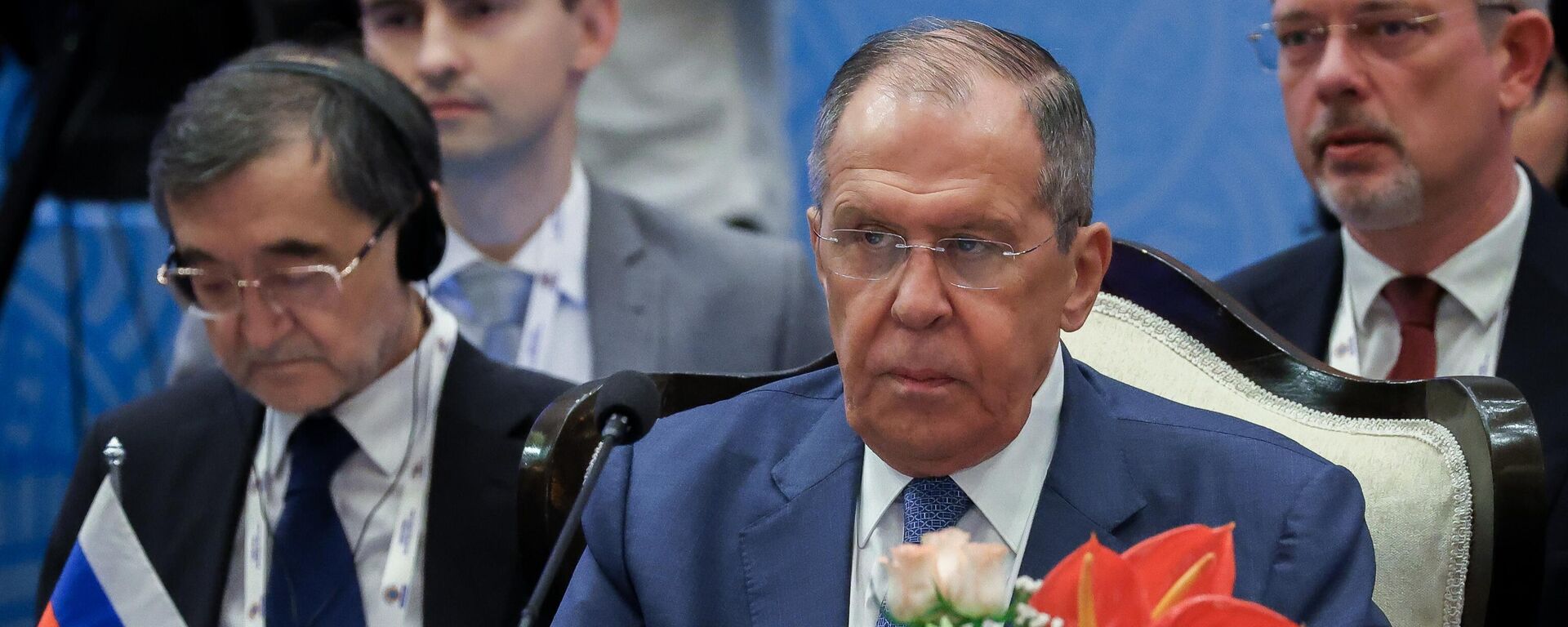 In this handout photo released by the Russian Foreign Ministry, Russian Foreign Minister Sergey Lavrov attends a meeting of Shanghai Cooperation Organization (SCO) Council of Foreign Ministers in Goa, India, May 5, 2023. Editorial use only, no archive, no commercial use. - Sputnik Africa, 1920, 05.05.2023