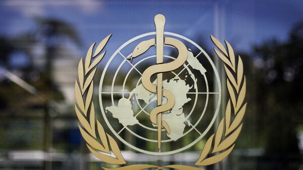 World Health Organization logo on its headquarters in Geneva - Sputnik Africa