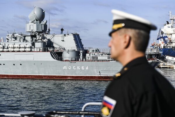 Russian Navy frigate, Admiral Makarov, sailed from Sevastopol into the Mediterranean, in Sevastopol, Crimea, Russia, on 23 September 2019. During the long-distance voyage, Russian sailors will visit the Greek Islands of Corfu and Vido, where they will take part in the events of the public forum, &#x27;Russian Week in the Lonian Islands&#x27;, which holds days of the memory of the famous Admiral Fyodor Ushakov. - Sputnik Africa