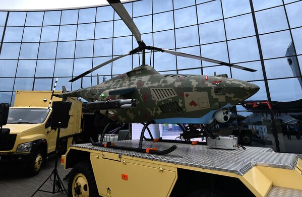 Reconnaissance and strike drone  &quot;Hunter&quot;, made in Belarus. - Sputnik Africa