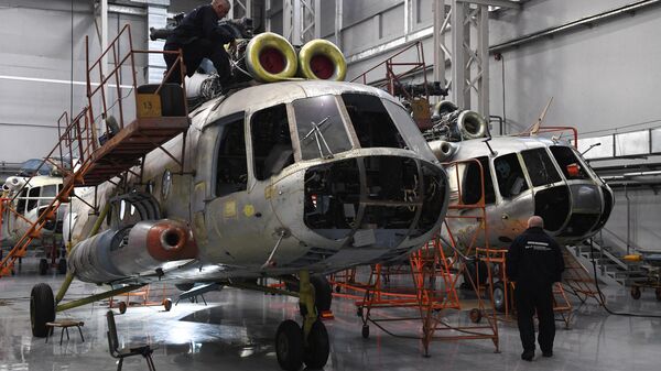 Ligne d'assemblage d'une usine du groupe Hélicoptères de Russie - Sputnik Afrique