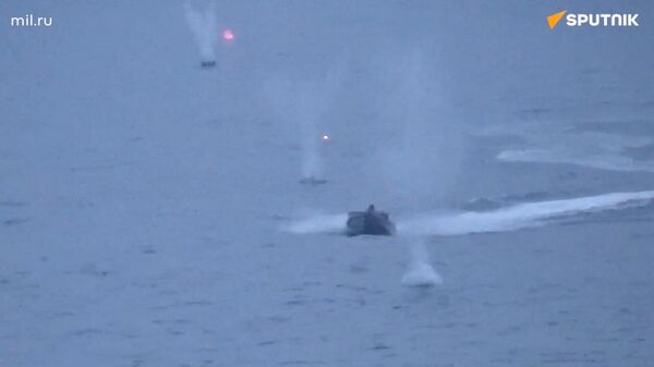 Des drones marins ukrainiens anéantis lors de l'attaque contre le navire russe Ivan Khours. - Sputnik Afrique