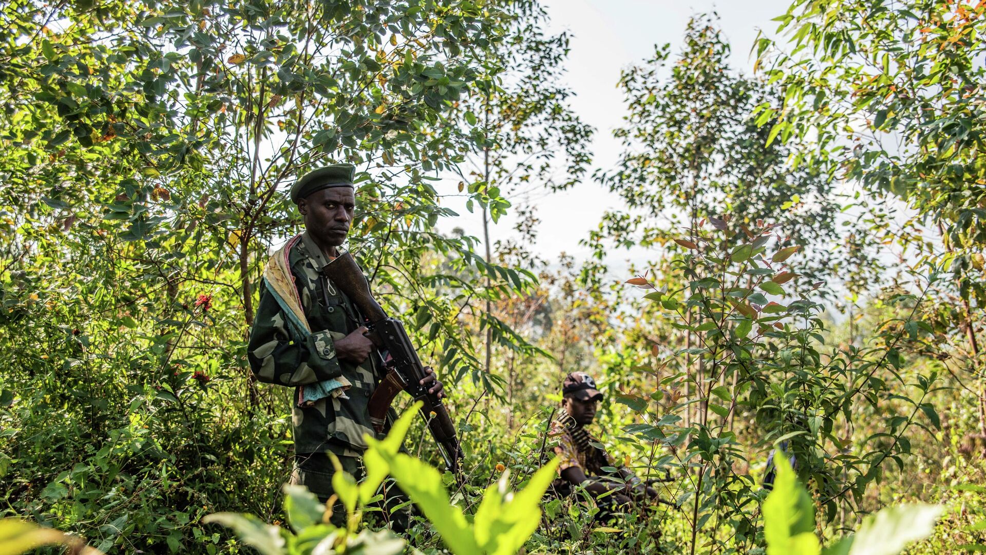 Armed militiamen gather near Rutshuru, 70 kms (45 miles) north of Goma, Democratic Republic of Congo,Wednesday June 22, 2022. - Sputnik Africa, 1920, 26.05.2023
