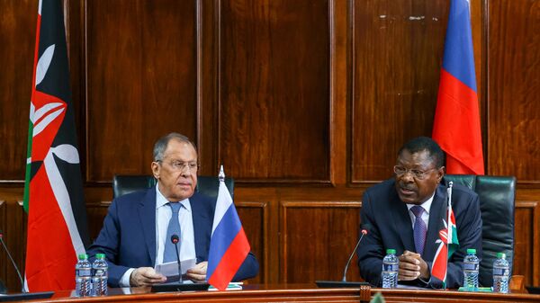 Négociations de Sergueï Lavrov avec le président de l’Assemblée nationale du Kenya Moses Wetangula - Sputnik Afrique