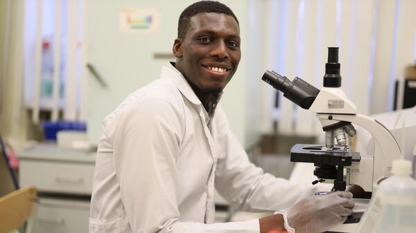 Osman Kanwugu, a Ghanaian PhD candidate at Ural Federal University (URFU) in Russia - Sputnik Africa