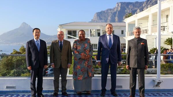 Rencontre des ministres des Affaires étrangères des BRICS en Afrique du Sud, 1 juin 2023 - Sputnik Afrique