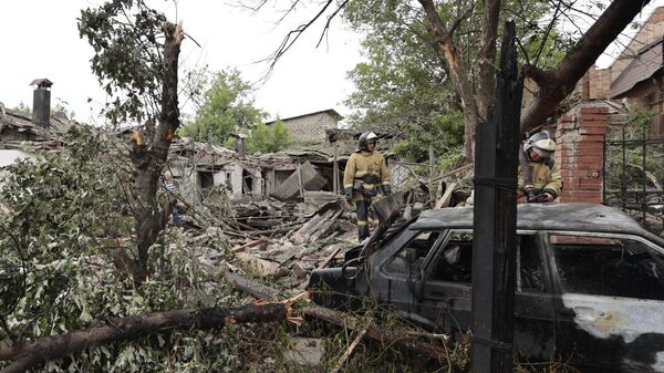 Conséquences des tirs ukrainiens à Donetsk, en RPD (archives) - Sputnik Afrique