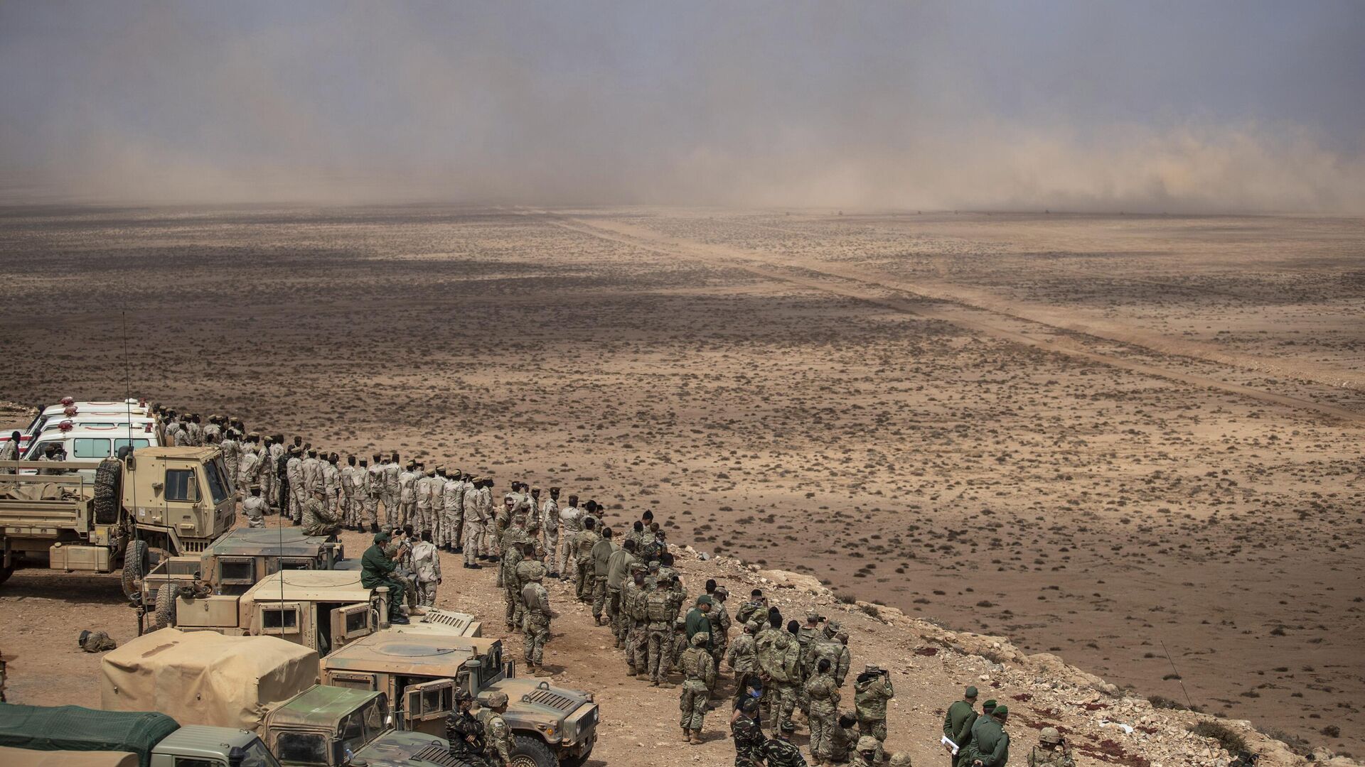 U.S, Morocco and Senegalese military forces observe a large scale drill as part of the African Lion military exercise, in Tantan, south of Agadir, Morocco, Friday, June 18, 2021 - Sputnik Africa, 1920, 06.06.2023