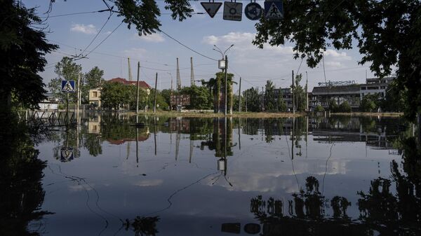 Streets are flooded in Kherson, Tuesday, Jun 6, 2023 after the Kakhovka dam was blown up overnight.  - Sputnik Africa