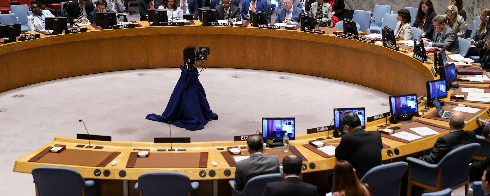 The UN Security Council meets to discuss the war in Ukraine, Monday, May 15, 2023, at United Nations headquarters. - Sputnik Africa, 1920, 07.06.2023