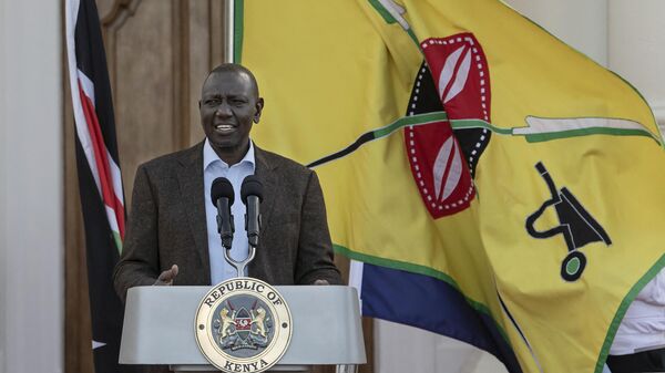 Kenya's President William Ruto speaks during a press conference at State House, in Nairobi, on April 2, 2023, to urge his political rival to call off protests against his government as the opposition vowed to take demonstrators to the street for another day.  - Sputnik Africa