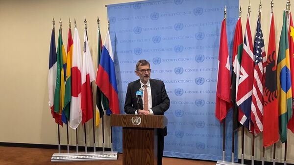 Volker Perthes, the United Nations envoy and the head of the UN mission in the country speaks to the journalists at the UN Headquarters - Sputnik Africa