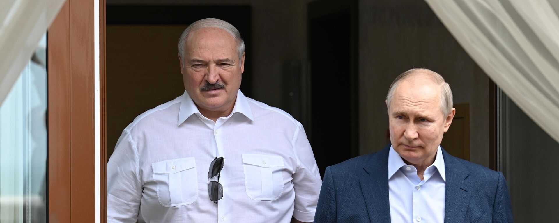 Russian President Vladimir Putin and Belarusian President Alexander Lukashenko during a meeting in Sochi. - Sputnik Africa, 1920, 09.06.2023
