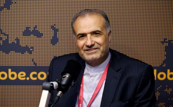 Kazem Jalali, Ambassador Extraordinary and Plenipotentiary of the Islamic Republic of Iran to the Russian Federation visits the Sputnik radio studio at SPIEF-2023. - Sputnik Africa