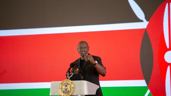 Kenya's President William Ruto delivers his speech - Sputnik Africa