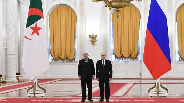 Vladimir Poutine et Abdelmadjid Tebboune au Kremlin - Sputnik Afrique