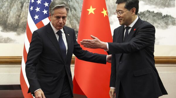 US Secretary of State Antony Blinken meets with Chinese Foreign Minister Qin Gang - Sputnik Africa