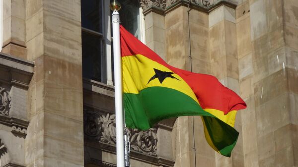Ghana flag - Birmingham Council House, Victoria Square - Sputnik Africa