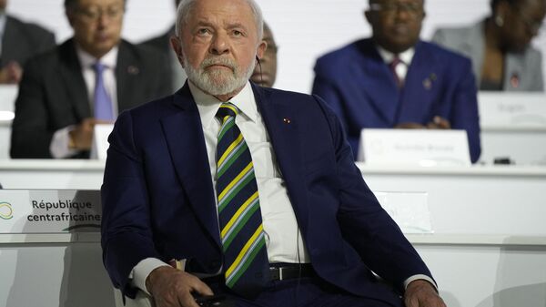 Brazilian President Luiz Inacio Lula Da Silva listens during the closing session of the New Global Financial Pact Summit, in Paris on June 23, 2023 - Sputnik Africa