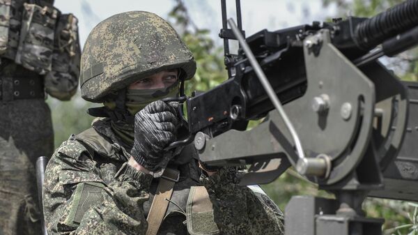 A Russian serviceman seen in the Moscow special military operation zone in Ukraine. File photo - Sputnik Africa