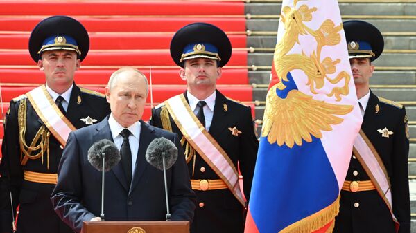 Vladimir Poutine s’adresse aux forces de sécurité après la mutinerie du 24 juin - Sputnik Afrique