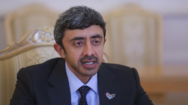 The United Arab Emirates' Foreign Minister Sheikh Abdullah bin Zayed Al Nahyan attends a meeting with Russian Foreign Minister in Moscow on March 17, 2022. - Sputnik Africa