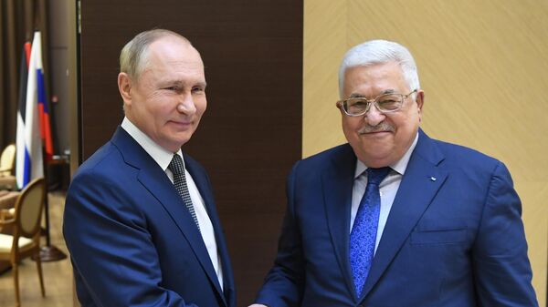 Vladimir Putin and Mahmoud Abbas, Moscow, 23 November 2021 - Sputnik Africa