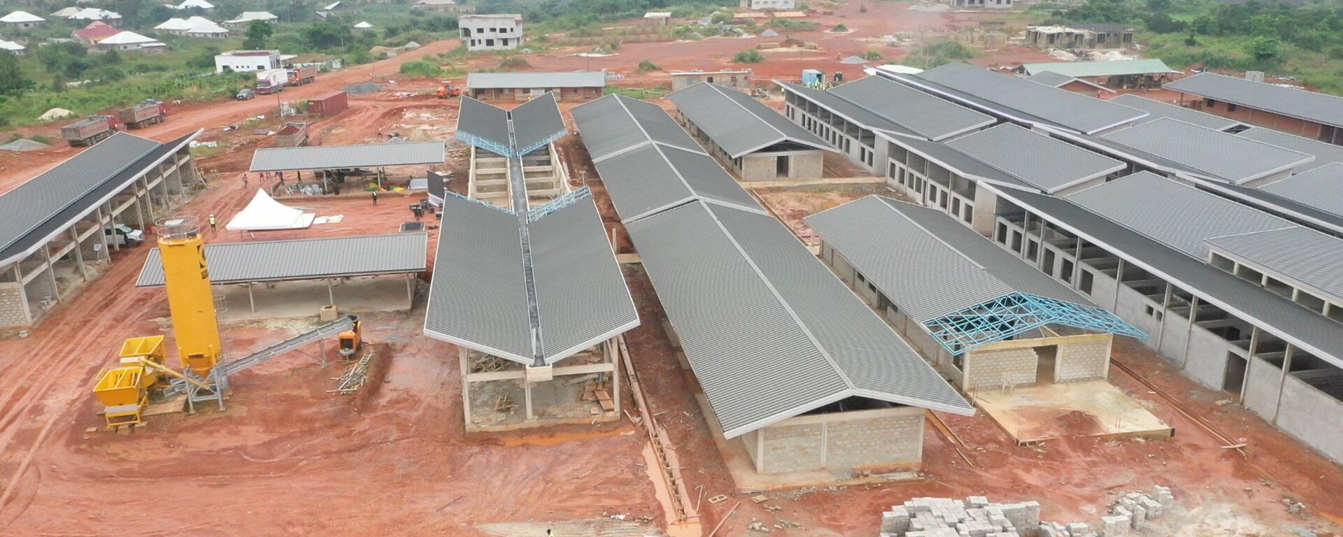 Construction site of a hospital in Trede, Ghana, under the government's Agenda 111 Hospital Project. - Sputnik Africa, 1920, 02.07.2023