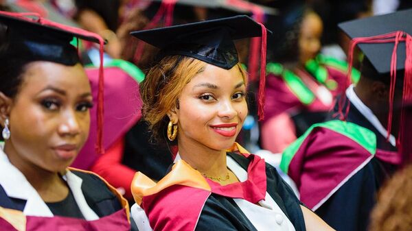 The 53rd graduation ceremony of the first cluster of the University of Dar es Salaam (UDSM) takes place on May 19, 2023 at the Mlimani City Conference Hall in Dar es Salaam, Tanzania. - Sputnik Africa