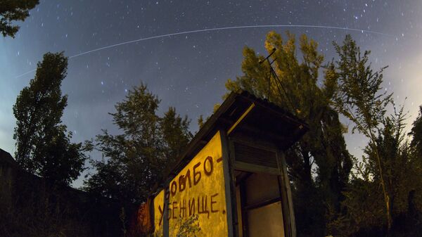 МКС пролетает над бомбоубежищем в Донецке  - Sputnik Africa