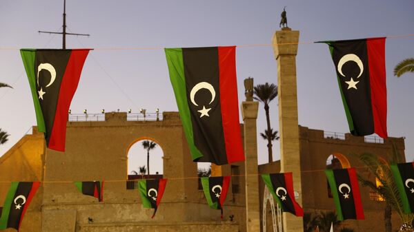 Libyan flags are displayed - Sputnik Africa