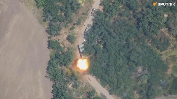 Des drones-kamikaze russes Lancet détruisent l'équipement des forces armées ukrainiennes - Sputnik Afrique