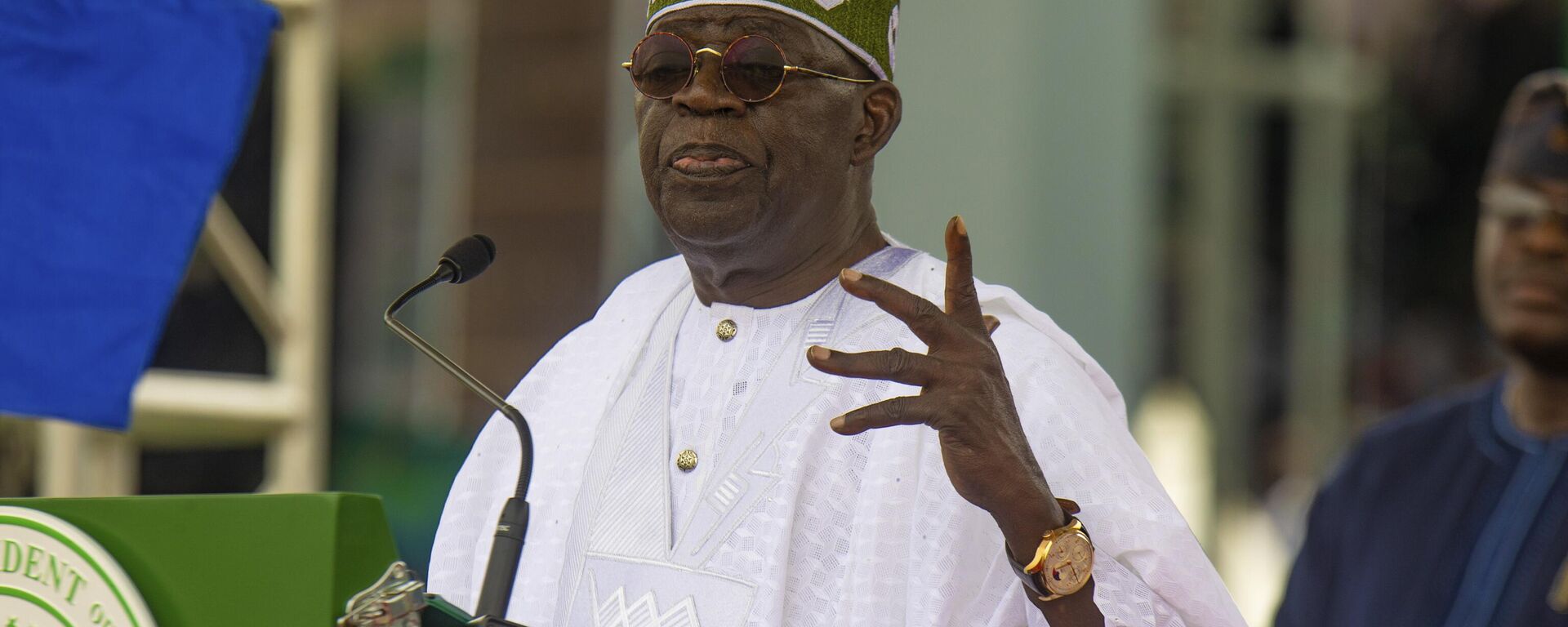 In this photo released by the Nigeria State House, Nigeria's new President Bola Ahmed Tinubu, speaks after taking an oath of office at a ceremony in Abuja, Nigeria, Monday May 29, 2023 - Sputnik Africa, 1920, 01.10.2023