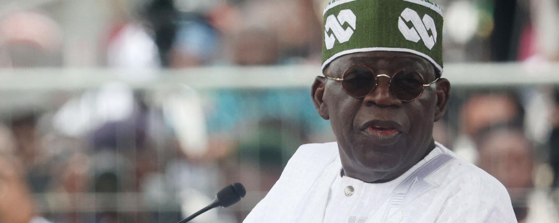 Nigeria's President Bola Tinubu delivers his speech after taking oath of office during his inauguration at the Eagle Square in Abuja, Nigeria on May 29, 2023. - Sputnik Africa, 1920, 08.07.2023