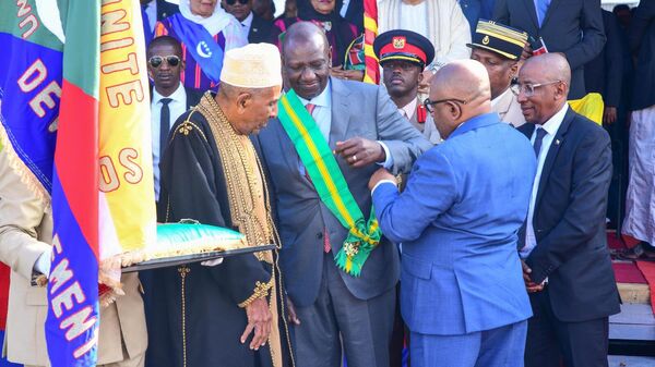 Ruto during the 48th Anniversary of the Independence of the Union of Comoros in Moroni - Sputnik Africa