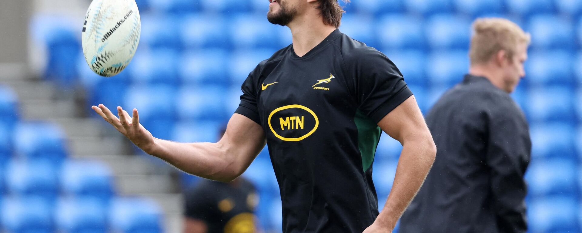 Eben Etzebeth of South Africa takes part in the South Africa captain's run ahead of their rugby test match against New Zealand at Mt Smart in Auckland on July 14, 2023 - Sputnik Africa, 1920, 14.07.2023