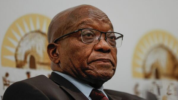 Former South African President Jacob Zuma speaks during a press conference at The Maslow Hotel in Sandton, Johannesburg commercial hub on October 22, 2022 - Sputnik Africa