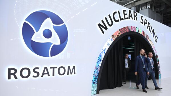 Stand de Rosatom sur le Salon Atomexpo-2022 à Sotchi - Sputnik Afrique