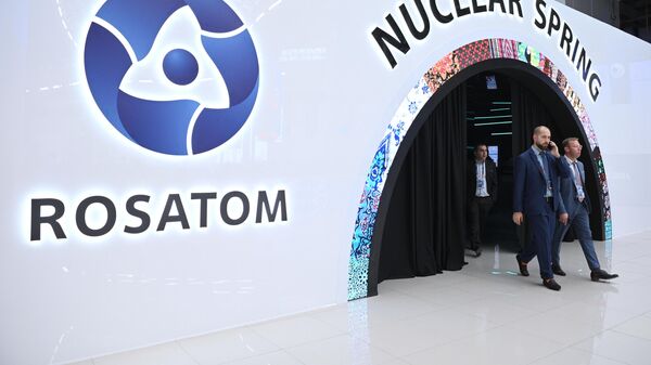 Stand de Rosatom sur le Salon Atomexpo-2022 à Sotchi - Sputnik Afrique