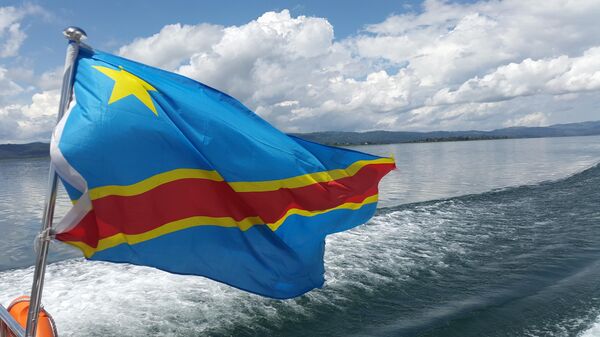 Congolese flag on Lake Kivu - Sputnik Africa