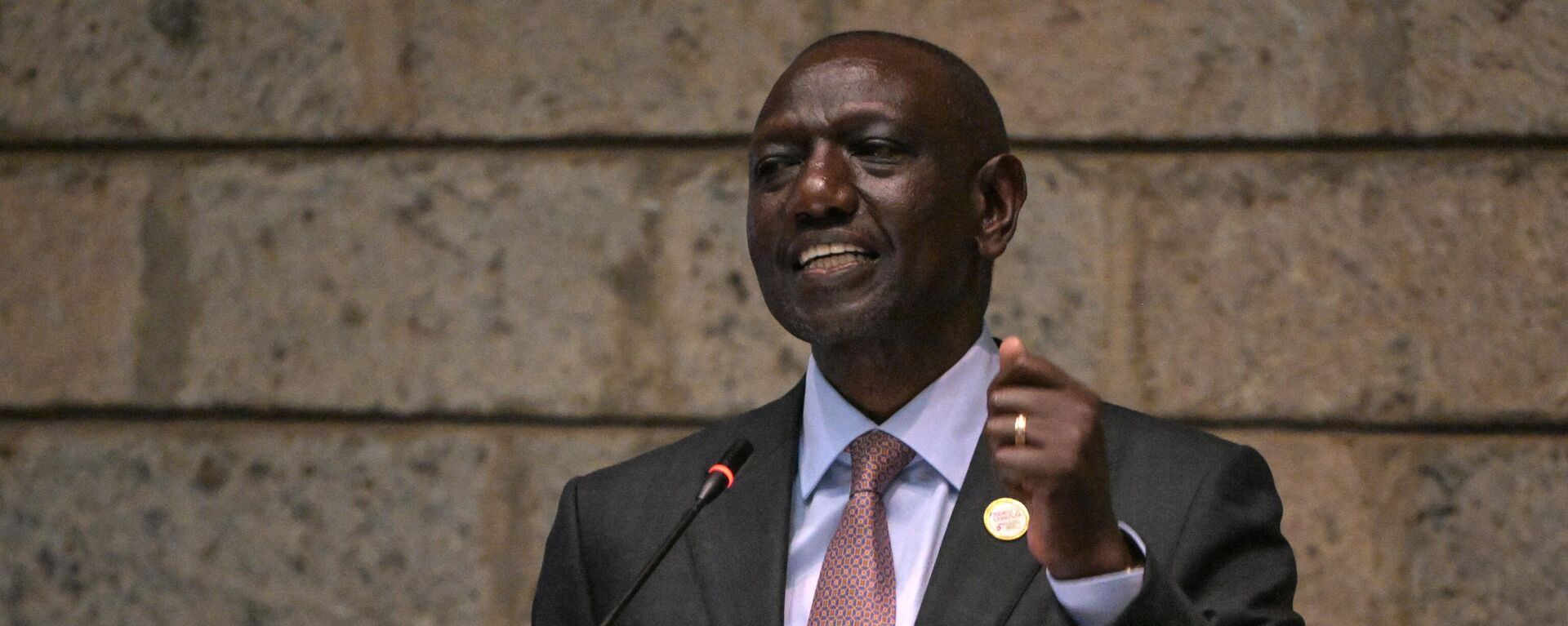 Kenya's President William Ruto gives a speech during the 5th mid-year coordination meeting of the African Union, at the United Nations (UN) offices in Gigiri, Nairobi, on July 16, 2023 - Sputnik Africa, 1920, 21.07.2023